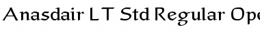 Download Anasdair LT Std Regular Regular Font Title Preview