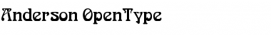 Download Anderson Regular Font Title Preview