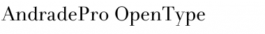 Download AndradePro Regular Font Title Preview