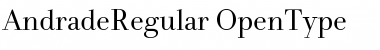 Download AndradeRegular Regular Font Title Preview