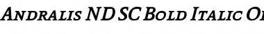 Download Andralis ND SC BoldItalic Font Title Preview