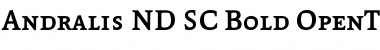 Download Andralis ND SC Bold Font Title Preview