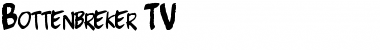 Download Bottenbreker T.V. Regular Font Title Preview