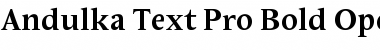 Download Andulka Text Pro Bold Font Title Preview