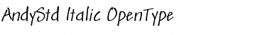 Download Andy Std Italic Font Title Preview