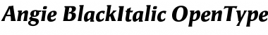 Download Angie BlackItalic Font Title Preview
