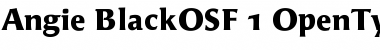 Download Angie BlackOSF Font Title Preview