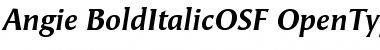 Download Angie BoldItalicOSF Font Title Preview