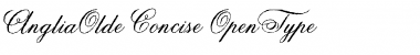 Download AngliaOlde Concise Regular Font Title Preview
