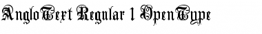 Download AngloText Regular Font Title Preview