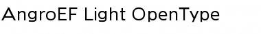 Download AngroEF-Light Regular Font Title Preview