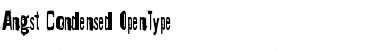 Download Angst Condensed Font Title Preview
