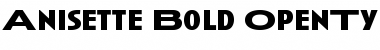 Download Anisette Bold Font Title Preview