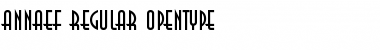 Download AnnaEF Regular Font Title Preview
