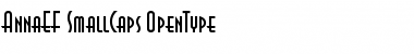 Download AnnaEF SmallCaps Font Title Preview