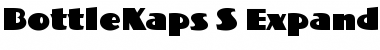 Download BottleKaps S Expanded Regular Font Title Preview