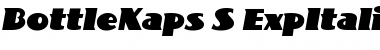 Download BottleKaps S ExpItalic Regular Font Title Preview