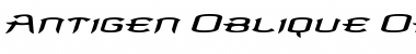 Download AntigenOblique Italic Font Title Preview