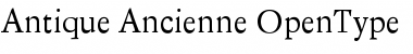 Download Antique Ancienne Regular Font Title Preview