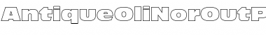 Download Antique Olive Nord Outline P Regular Font Title Preview