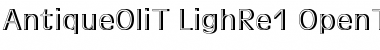 Download Antique Olive T Re1 Regular Font Title Preview