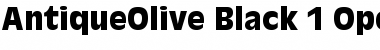 Download AntiqueOlive Regular Font Title Preview