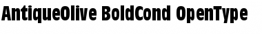 Download AntiqueOlive Regular Font Title Preview
