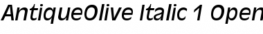 Download AntiqueOlive Regular Font Title Preview