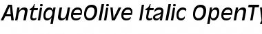 Download AntiqueOlive Regular Font Title Preview
