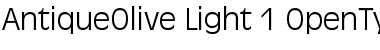 Download AntiqueOlive Regular Font Title Preview