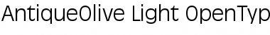 Download AntiqueOlive Regular Font Title Preview