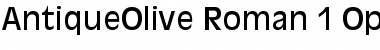 Download AntiqueOlive Regular Font Title Preview