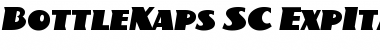 Download BottleKaps SC ExpItalic Regular Font Title Preview