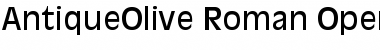 Download AntiqueOlive Regular Font Title Preview