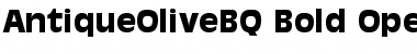 Download Antique Olive BQ Regular Font Title Preview