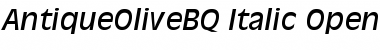 Download Antique Olive BQ Regular Font Title Preview