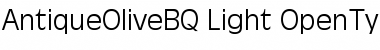 Download Antique Olive BQ Regular Font Title Preview