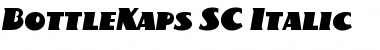 Download BottleKaps SC Italic Regular Font Title Preview