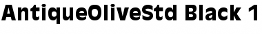 Download Antique Olive Std Black Font Title Preview