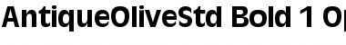 Download Antique Olive Std Bold Font Title Preview
