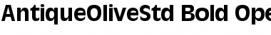 Download Antique Olive Std Bold Font Title Preview