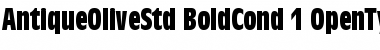 Download Antique Olive Std Bold Condensed Font Title Preview