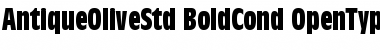 Download Antique Olive Std Bold Condensed Font Title Preview