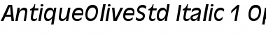 Download Antique Olive Std Italic Font Title Preview