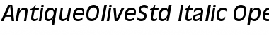 Download Antique Olive Std Italic Font Title Preview