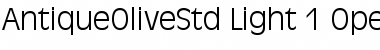 Download Antique Olive Std Light Font Title Preview