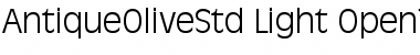 Download Antique Olive Std Light Font Title Preview