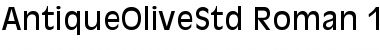 Download Antique Olive Std Roman Font Title Preview