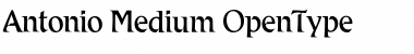 Download Antonio Medium Font Title Preview