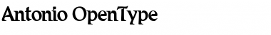 Download Antonio Regular Font Title Preview